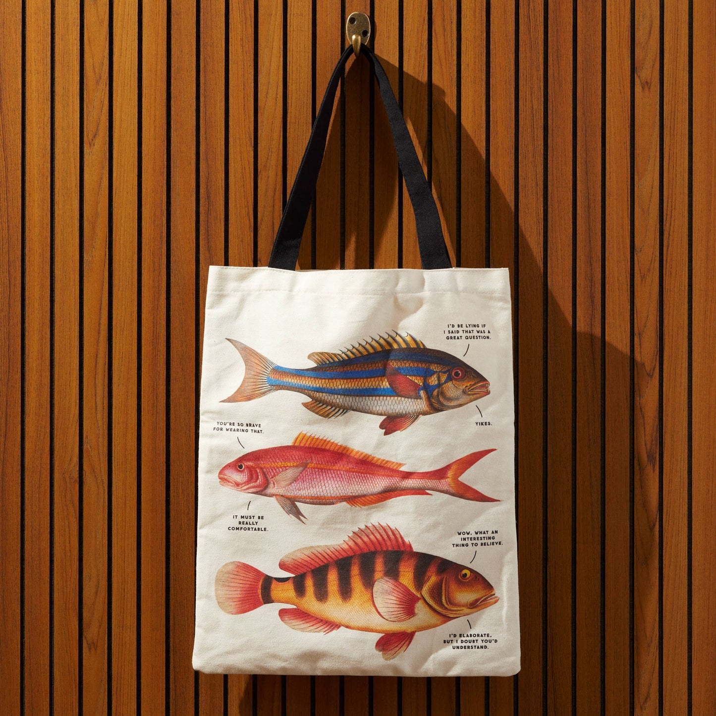 
                  
                    Judgy Fish Canvas Tote by Brass Monkey
                  
                