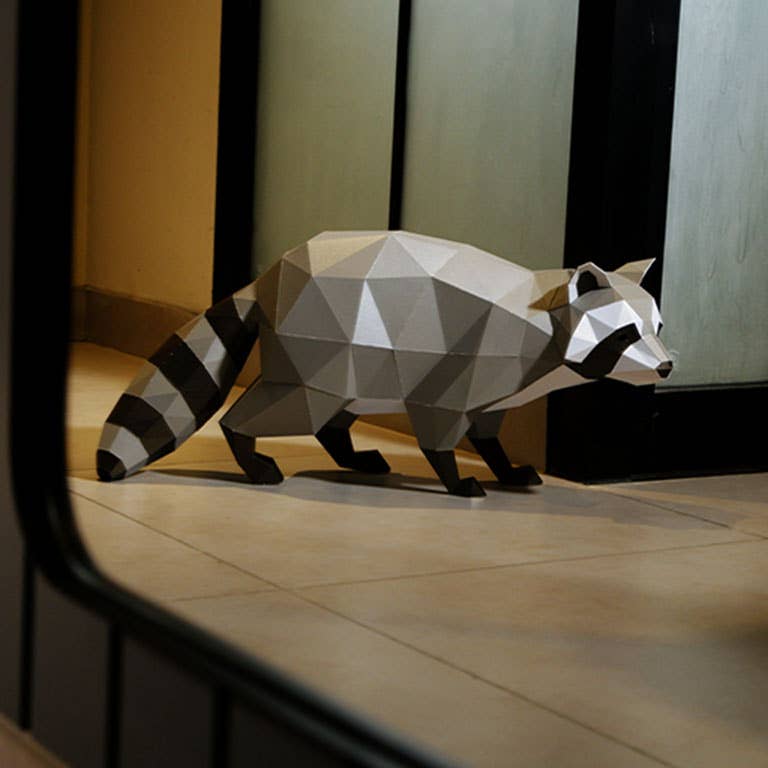 
                  
                    Raccoon 3D Kirigami Model
                  
                