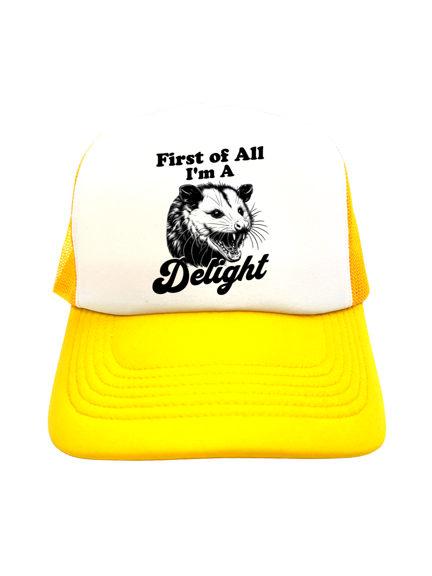 
                  
                    "I'm A Delight" Opossum Trucker Hat
                  
                