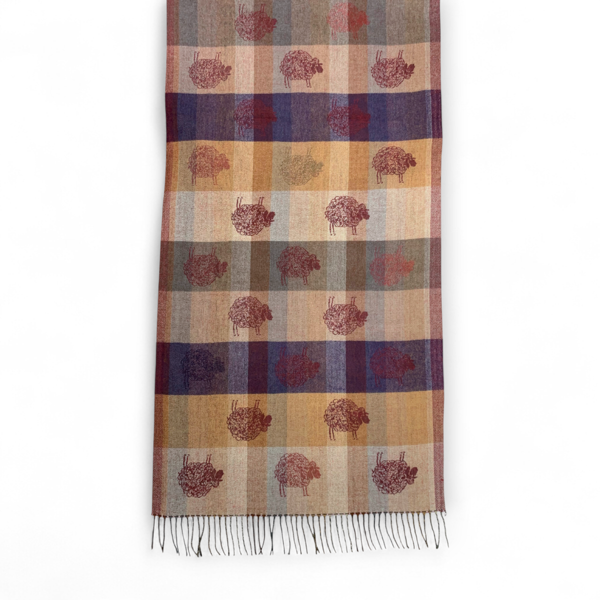 
                  
                    Sheep Reversible Wool Blend Winter Scarf
                  
                