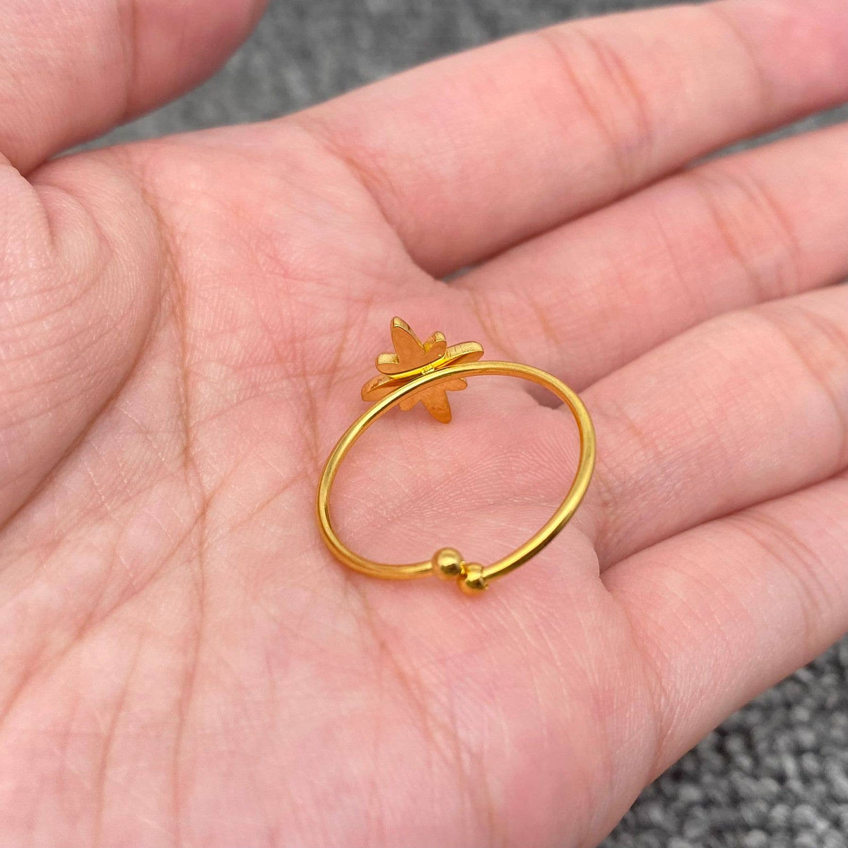 
                  
                    North Star CZ Inlaid Adjustable Ring
                  
                