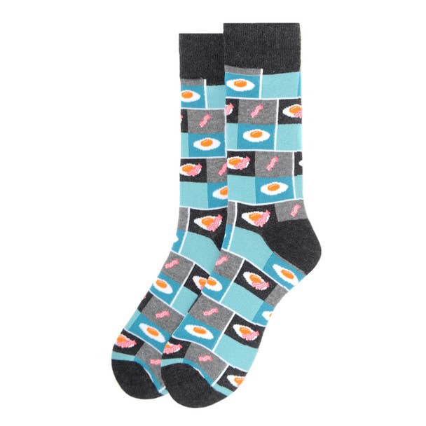 Men's Novelty Socks: Bacon & Eggs