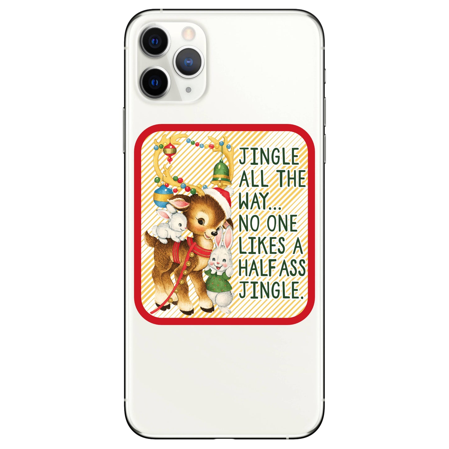 
                  
                    Jingle Reindeer Vinyl Sticker
                  
                