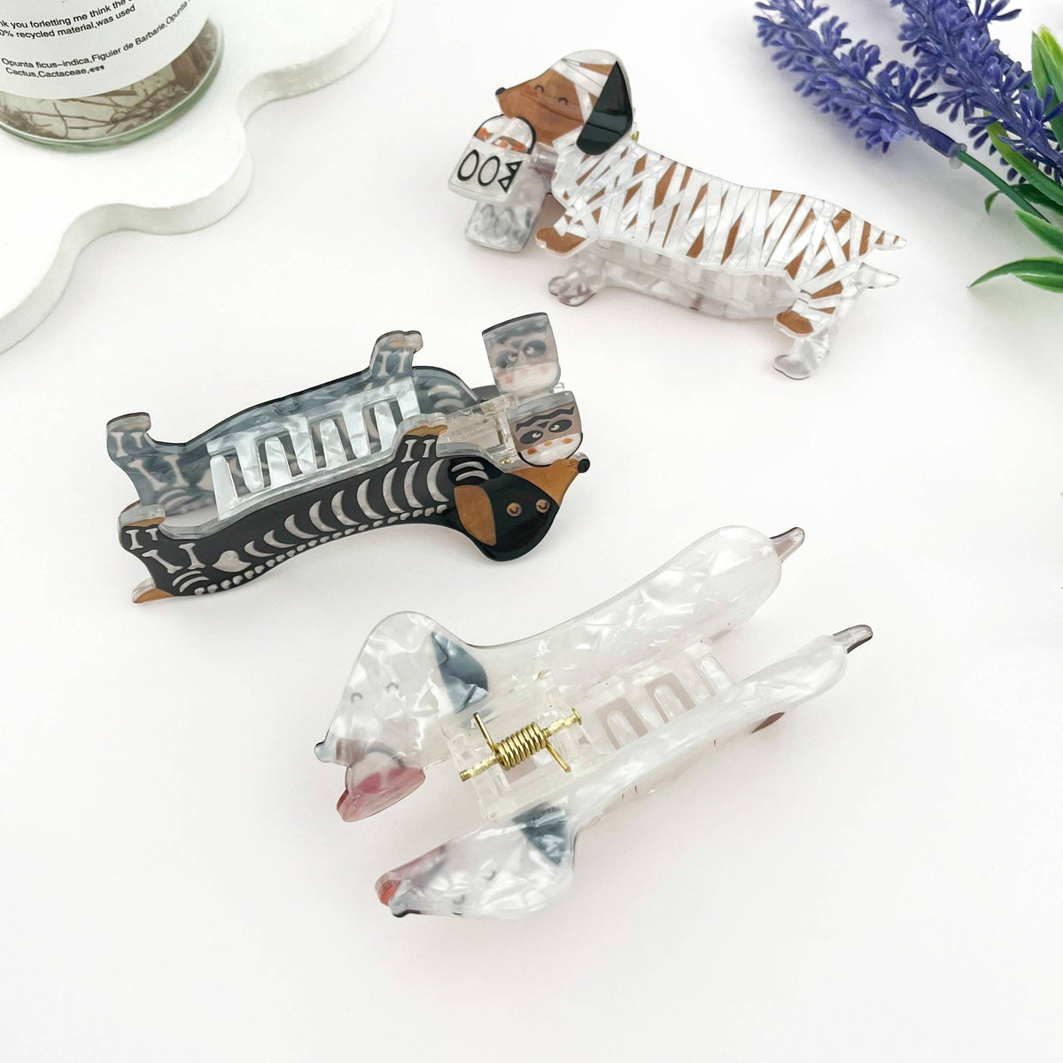 
                  
                    Halloween Dachshunds Hair Claws
                  
                