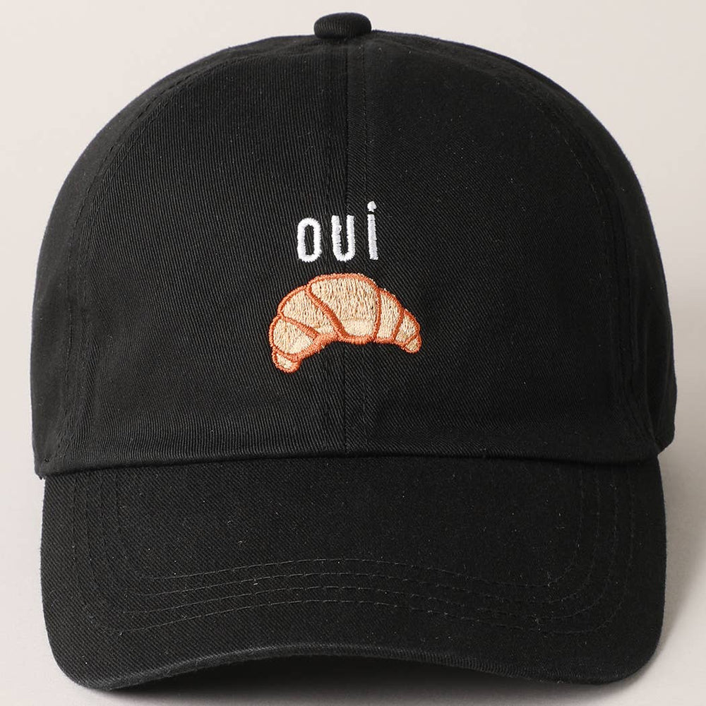 
                  
                    OUI Croissant Embroidered Dad Hat
                  
                