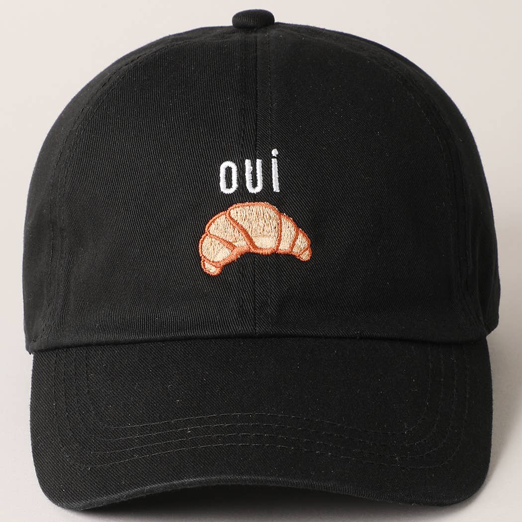 
                  
                    OUI Croissant Embroidered Dad Hat
                  
                