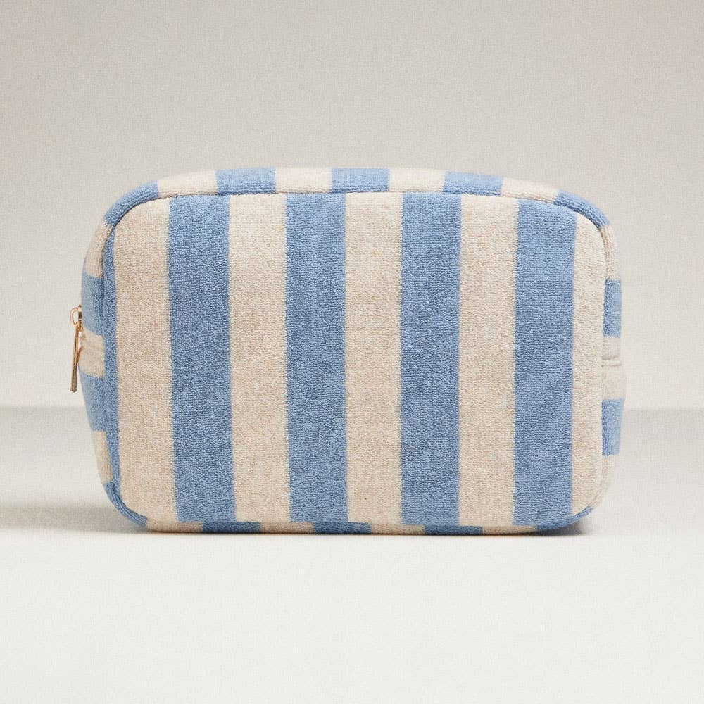 
                  
                    Cotton Terry Cabana Striped Zip Pouch
                  
                