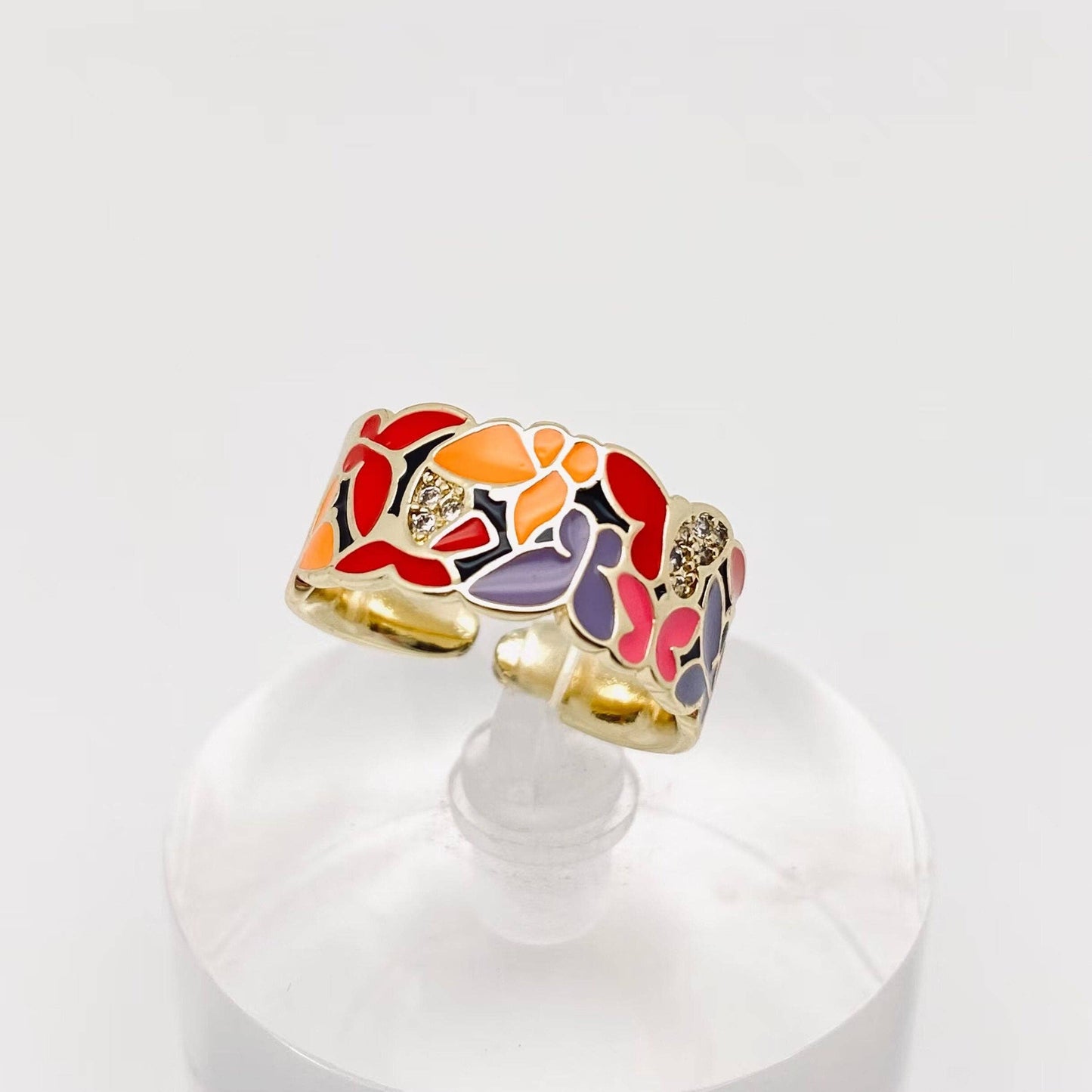 
                  
                    Enamel Illustrative Adjustable Ring
                  
                