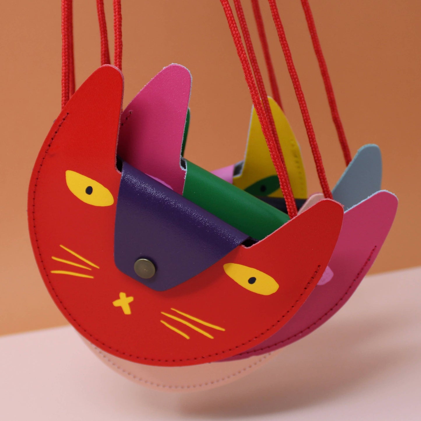 
                  
                    Cat Leather Pocket Purse
                  
                