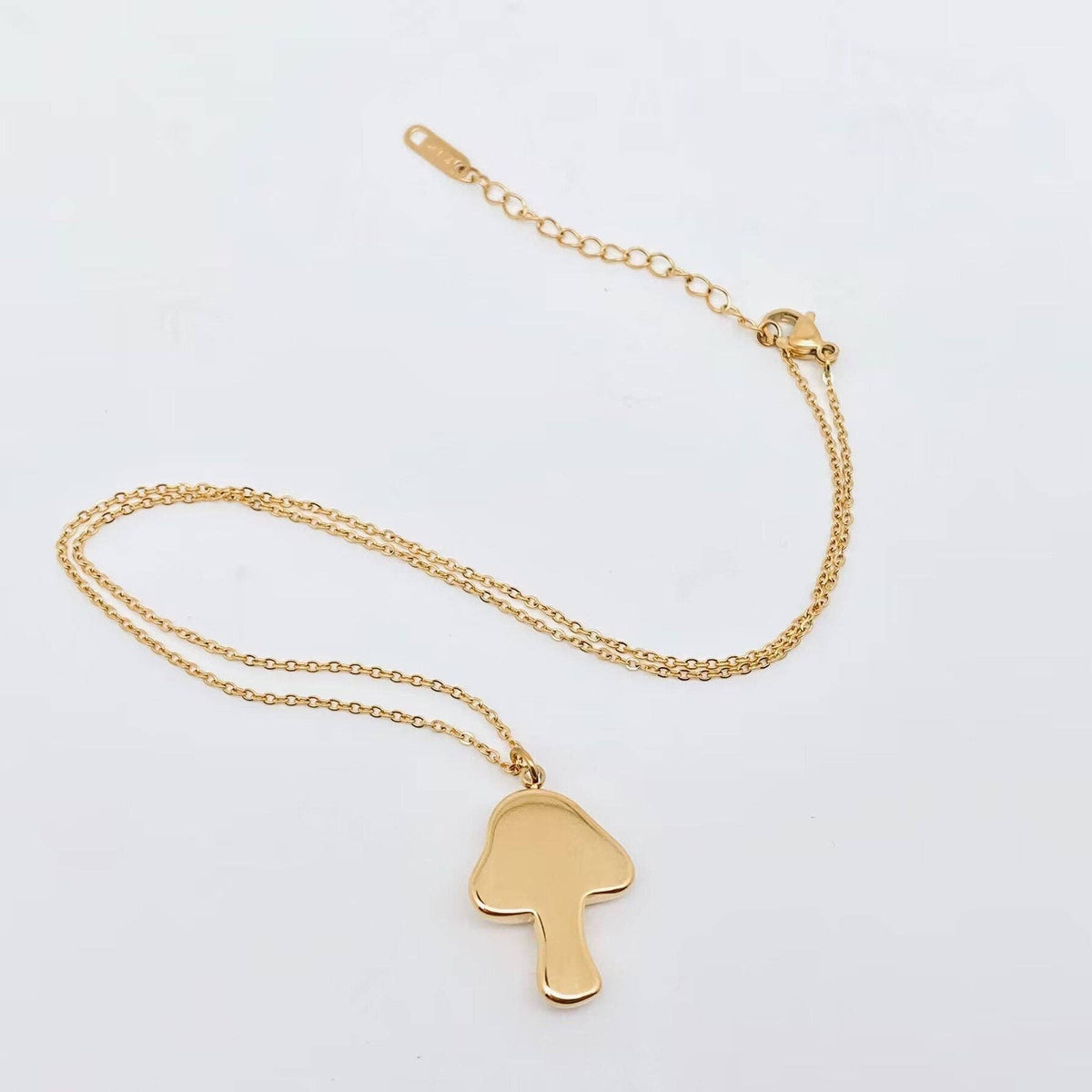 
                  
                    CZ Inlaid Mushroom Charm Necklace
                  
                