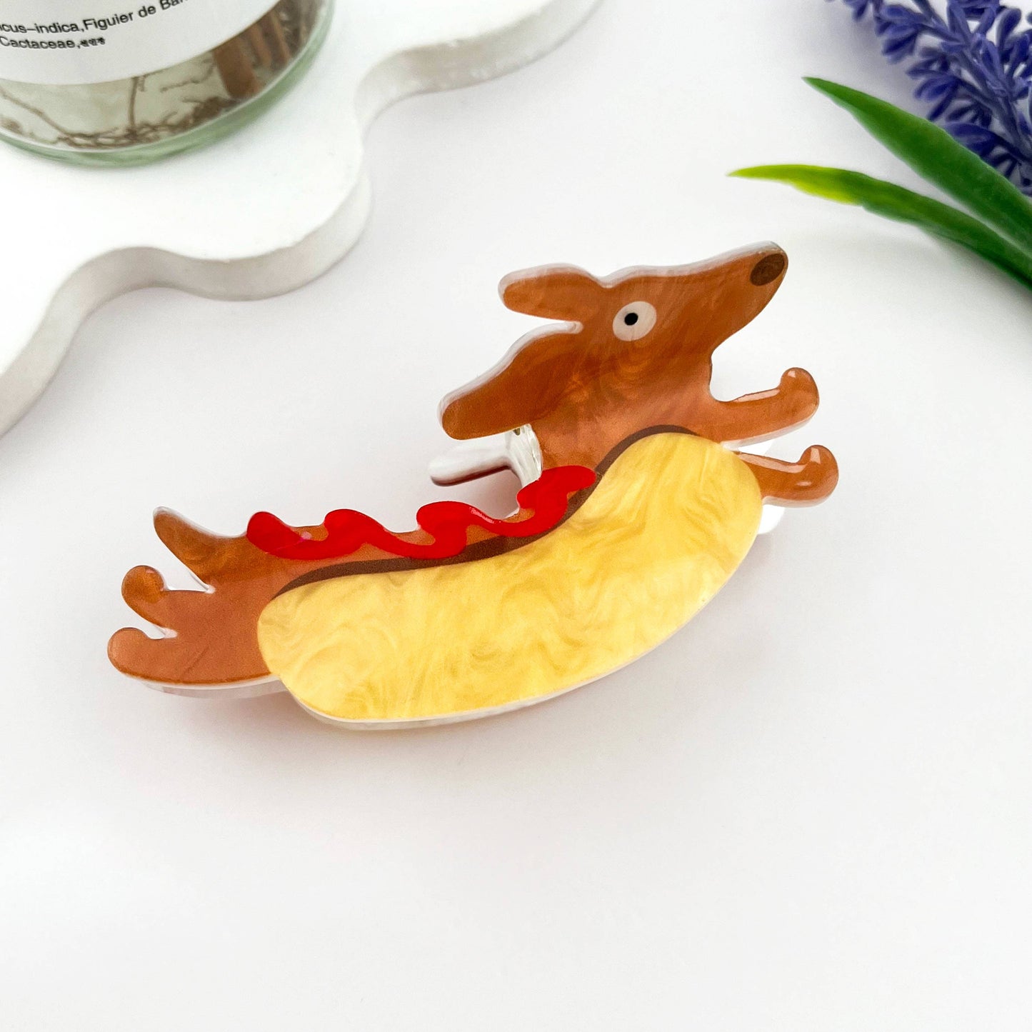
                  
                    Hot Diggity Dog Acrylic Hair Claw
                  
                