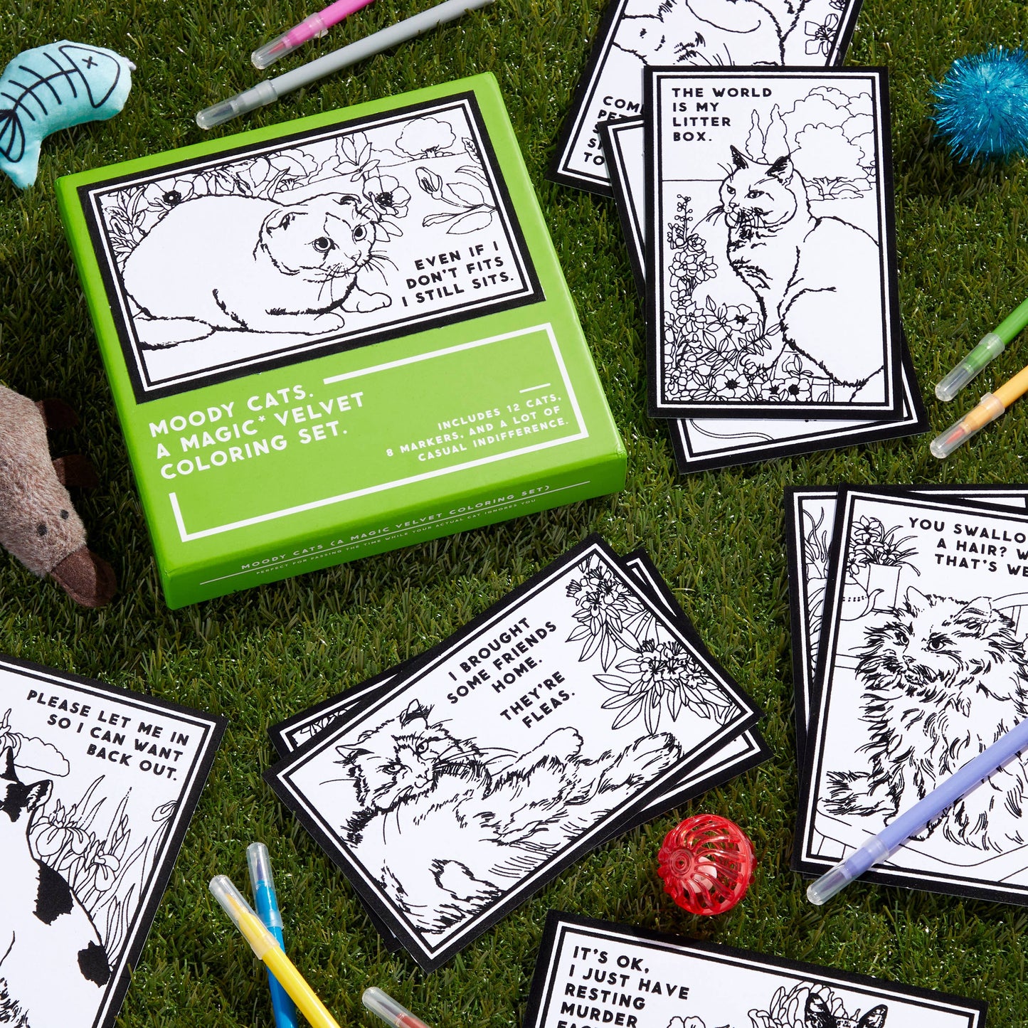 
                  
                    Moody Cats Magic Velvet Coloring Set by Brass Monkey
                  
                