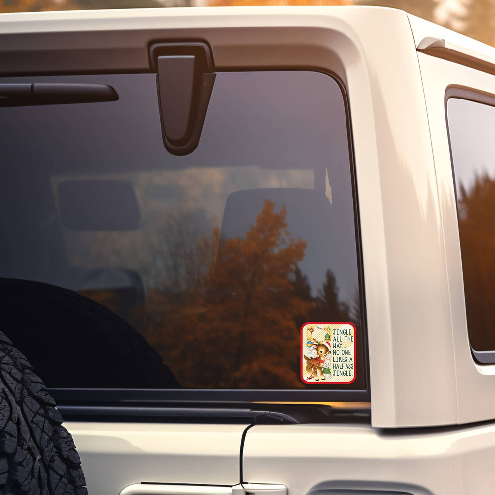 
                  
                    Jingle Reindeer Vinyl Sticker
                  
                