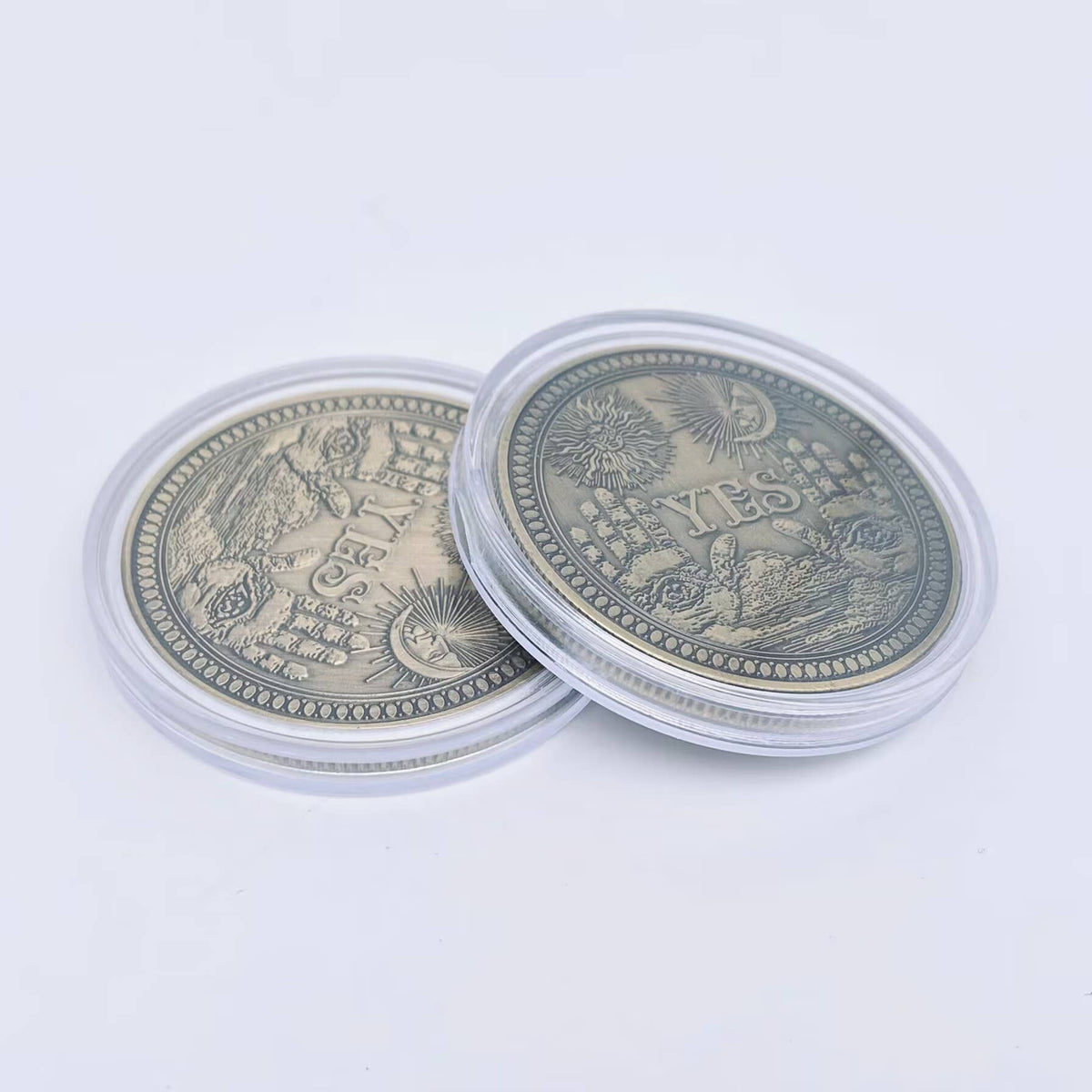 
                  
                    YES or NO Sided Plated Flip Coins
                  
                