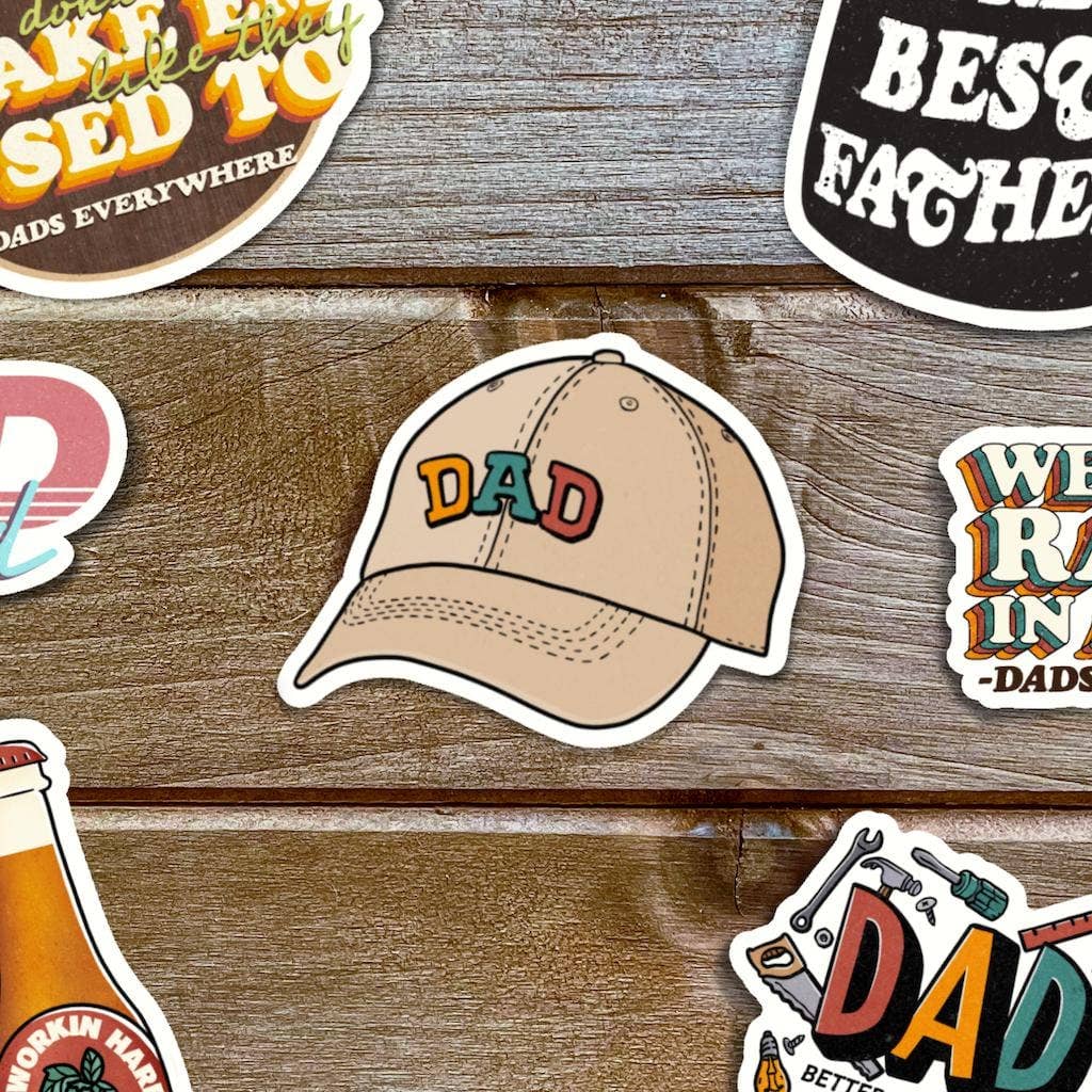 
                  
                    Dad Hat Sticker
                  
                