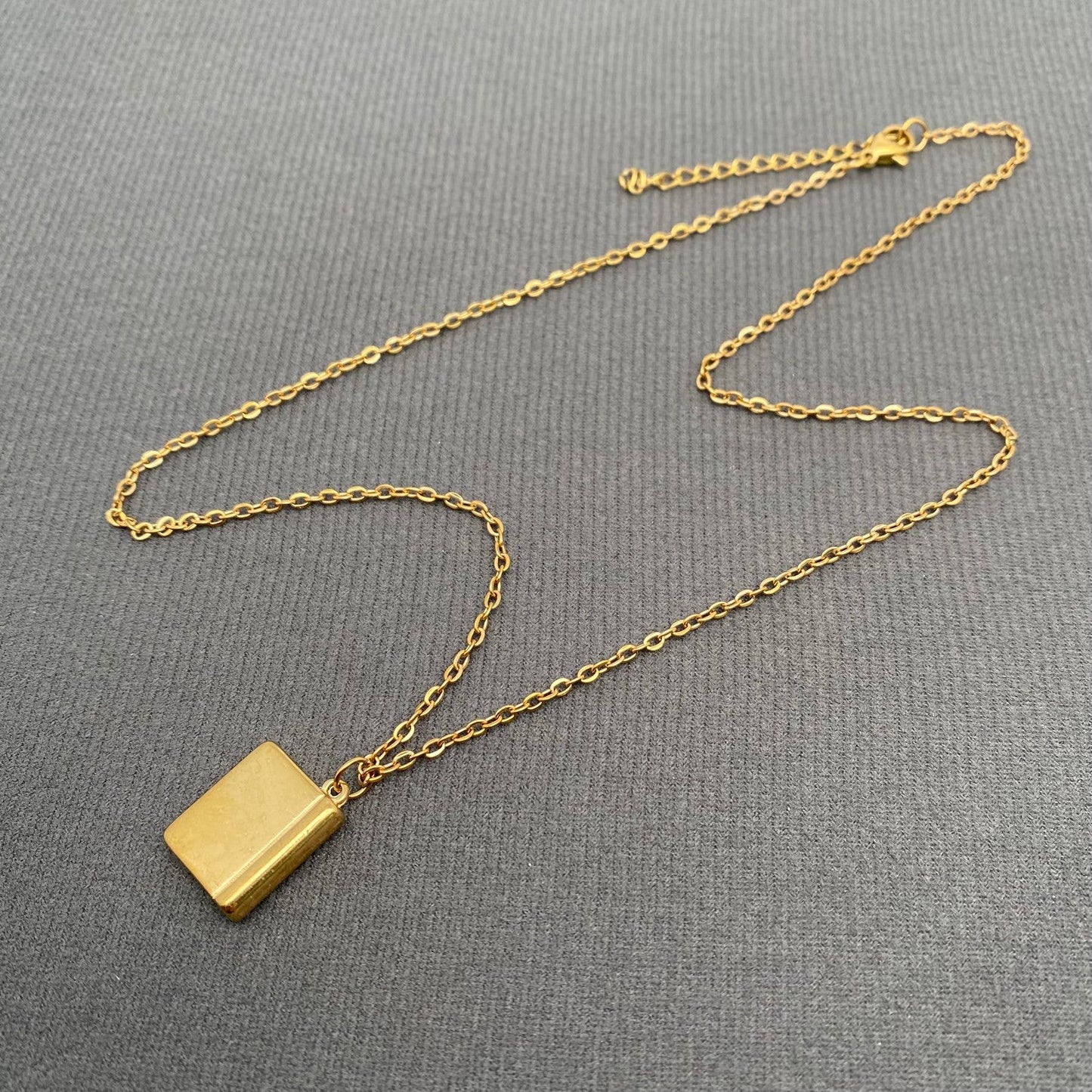 
                  
                    Enamel Book Charm Necklace
                  
                