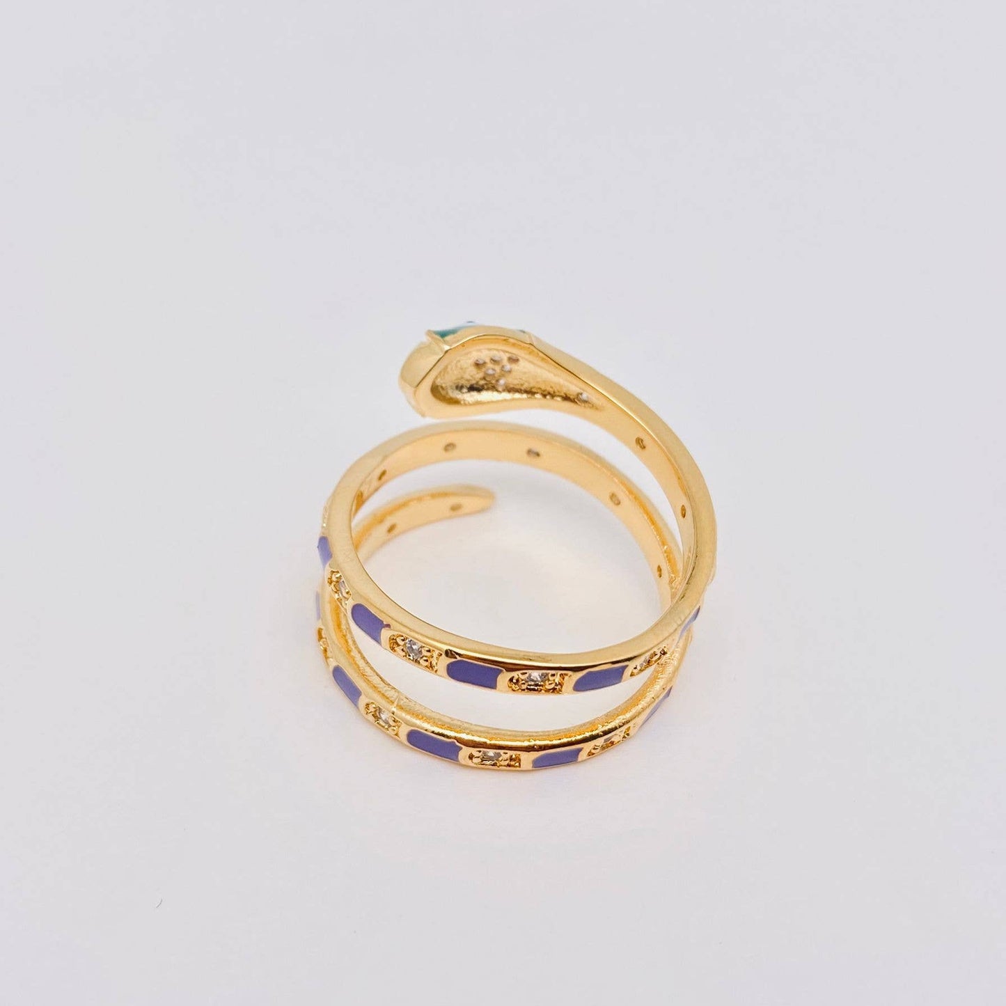 
                  
                    Colored Enamel Snake Adjustable Ring
                  
                
