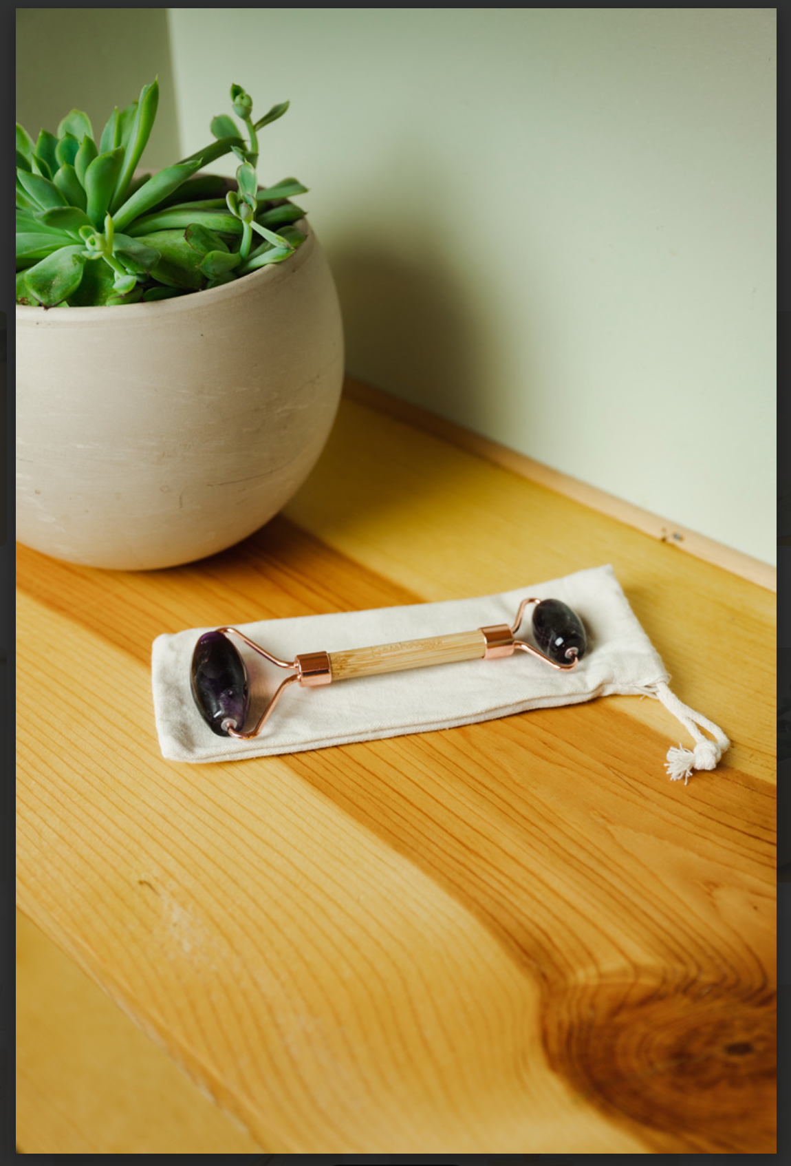 
                  
                    Stone + Bamboo Facial Massage Roller
                  
                