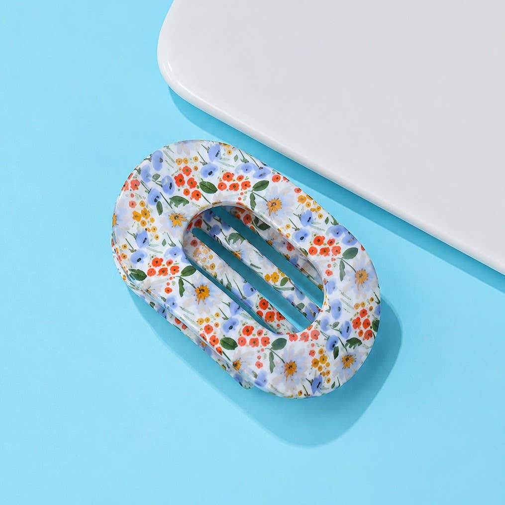 
                  
                    Printed Lay Flat Oval Hair Claws
                  
                