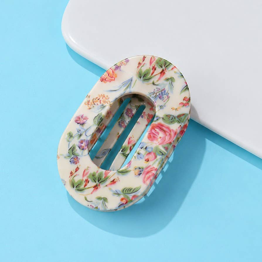 
                  
                    Printed Lay Flat Oval Hair Claws
                  
                