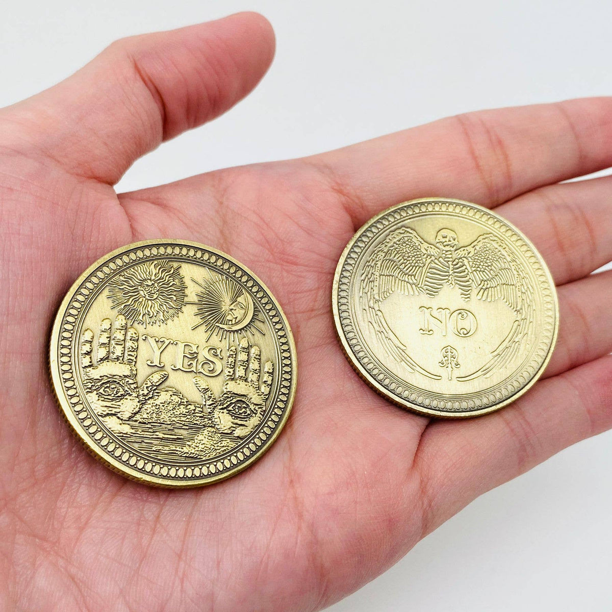 
                  
                    YES or NO Sided Plated Flip Coins
                  
                