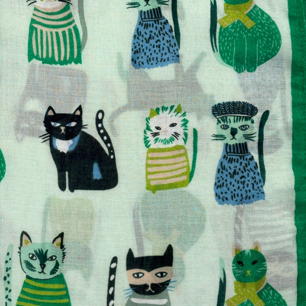 
                  
                    Cat Characters Cotton Blend Scarf
                  
                