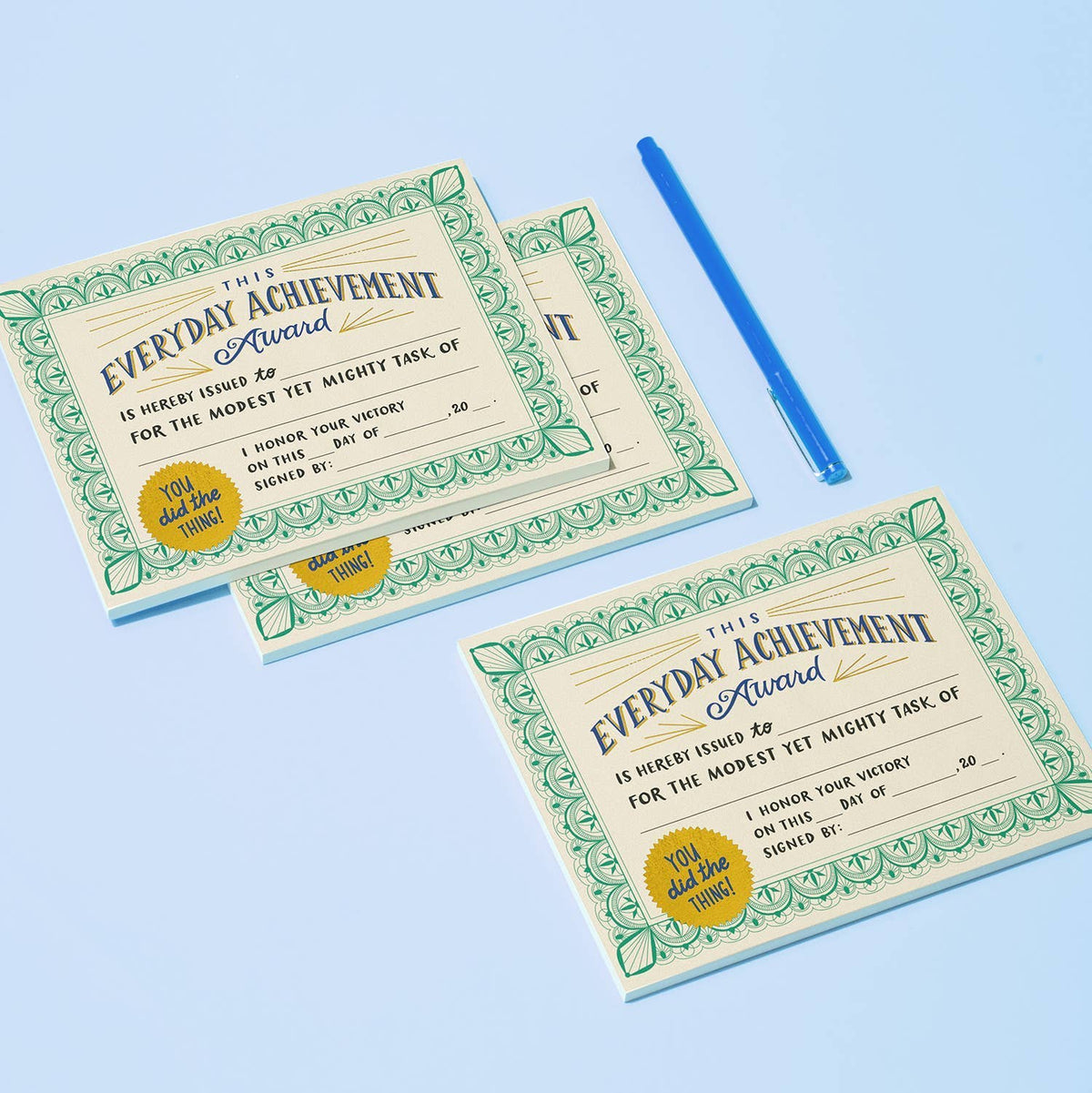 
                  
                    Everyday Achievement Certificate Notepad
                  
                
