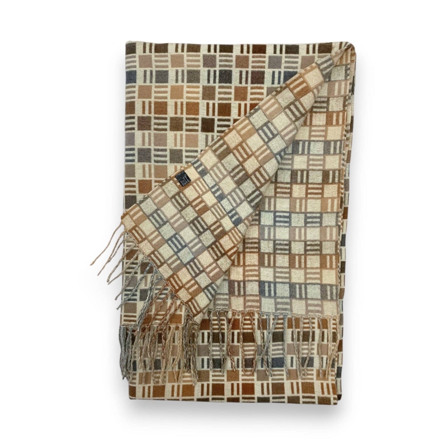 
                  
                    Cube Pattern Cashmere Blend Winter Scarf
                  
                