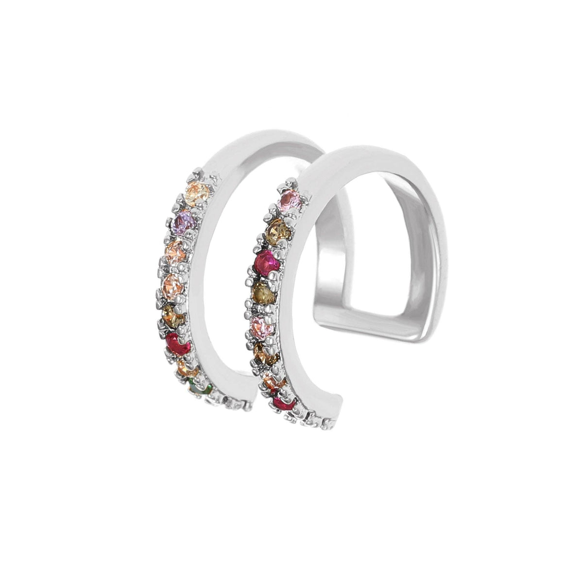 
                  
                    CZ Embedded Double Layer Ear Cuffs
                  
                