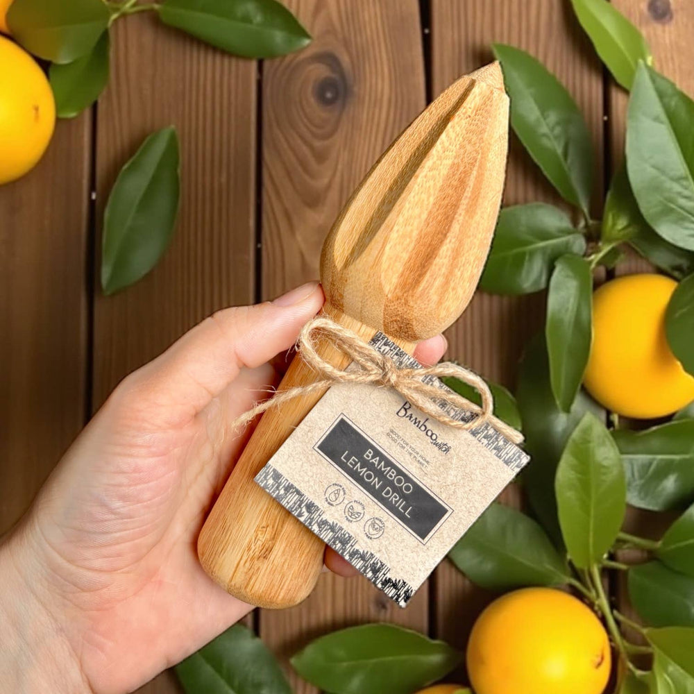 Bamboo Lemon Juicer Drill