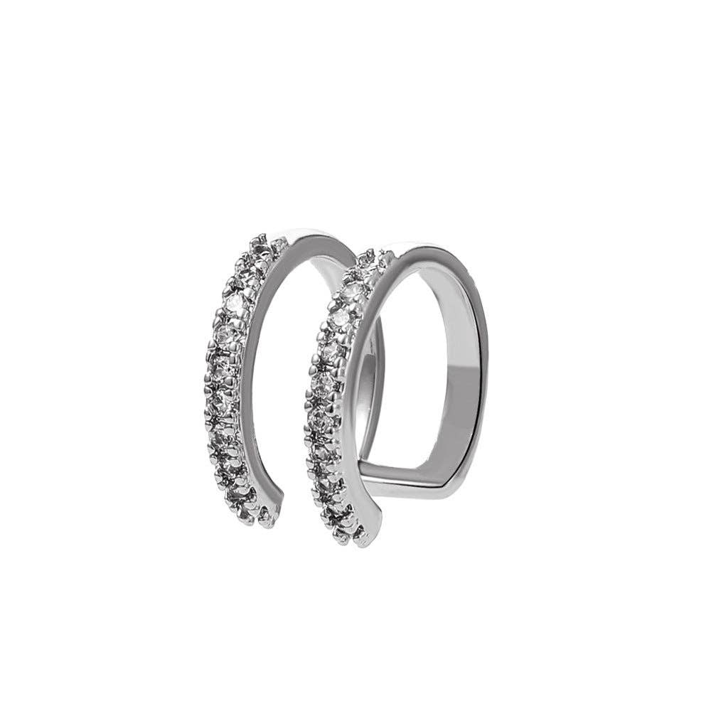 
                  
                    CZ Embedded Double Layer Ear Cuffs
                  
                