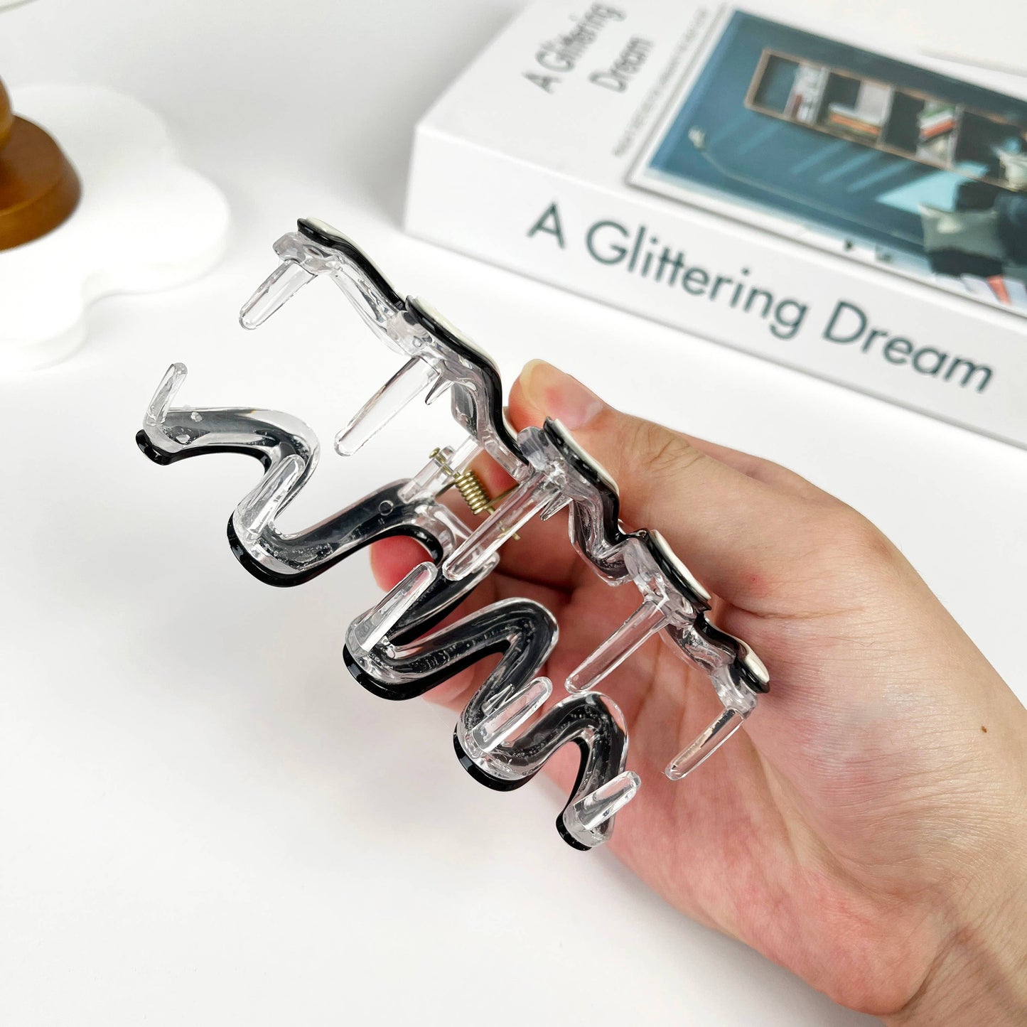 
                  
                    Large Squiggle Two Tone Hair Claw
                  
                