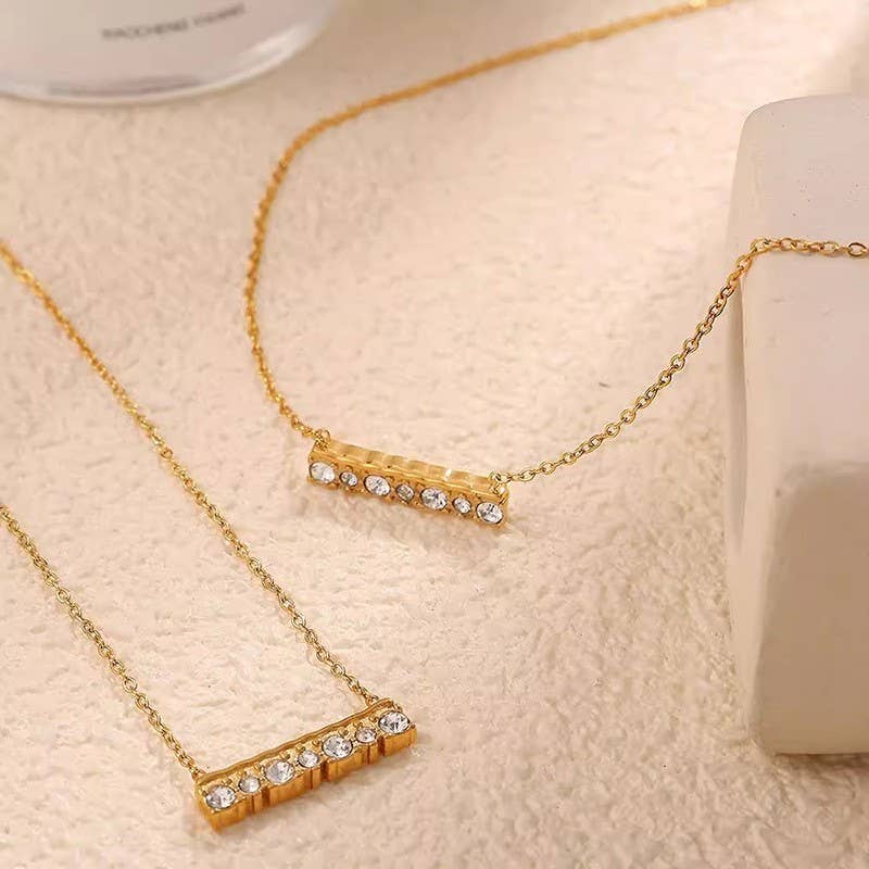 
                  
                    Studded Bar Necklace
                  
                