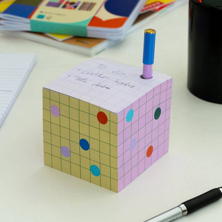 Pen Holder Sticky Note Block