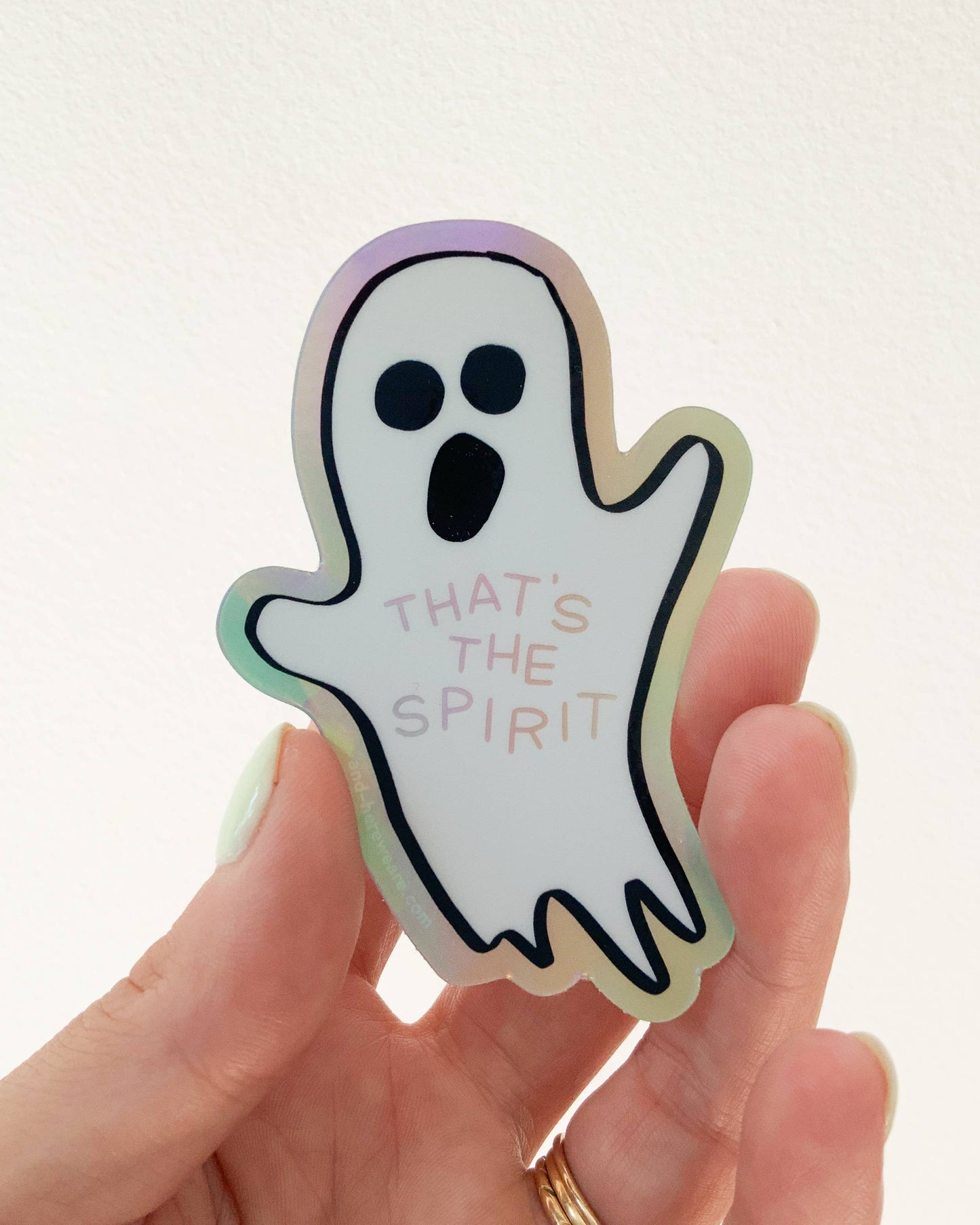 
                  
                    That's the Spirit Ghost Holographic Vinyl Sticker
                  
                