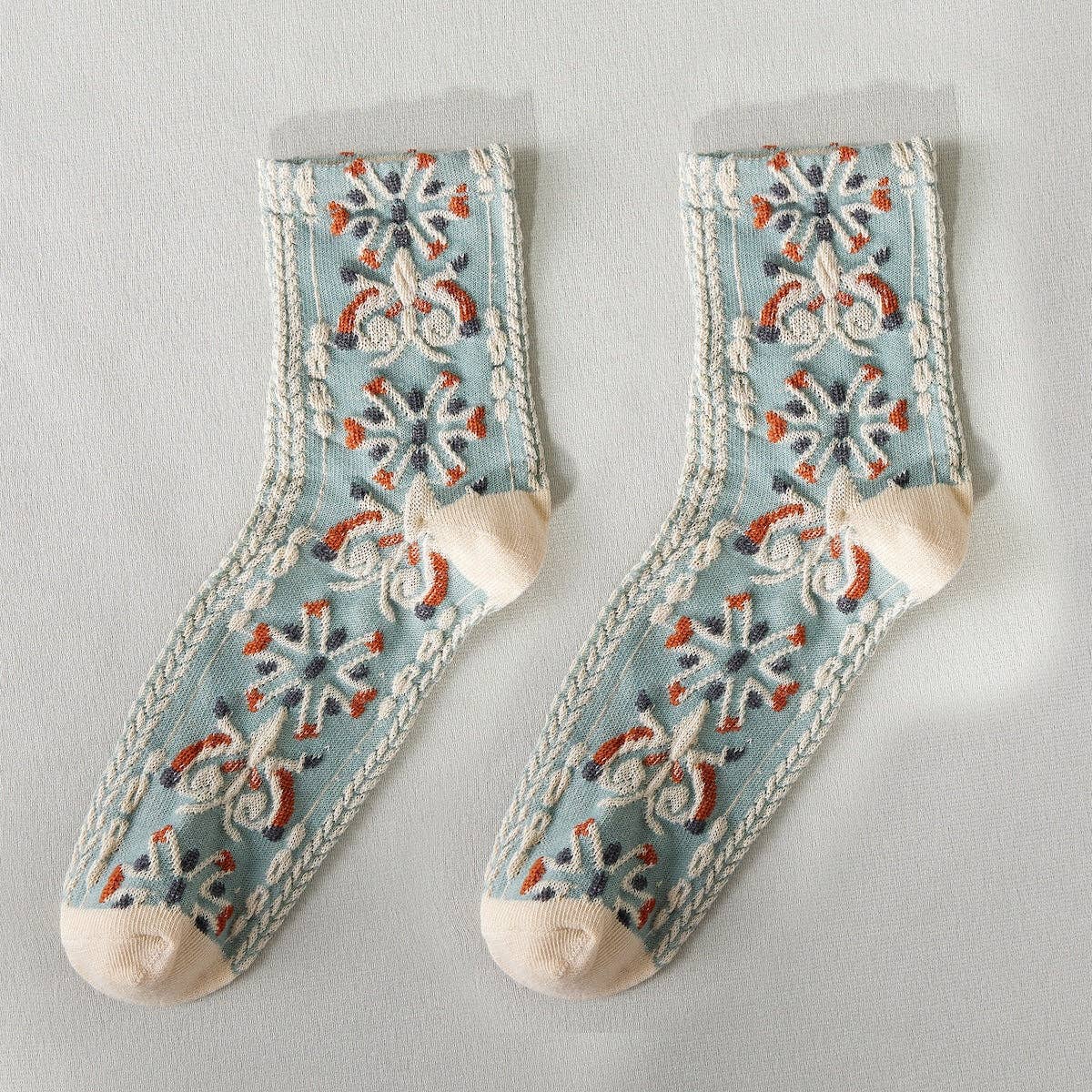 
                  
                    English Country Garden Embossed Socks
                  
                