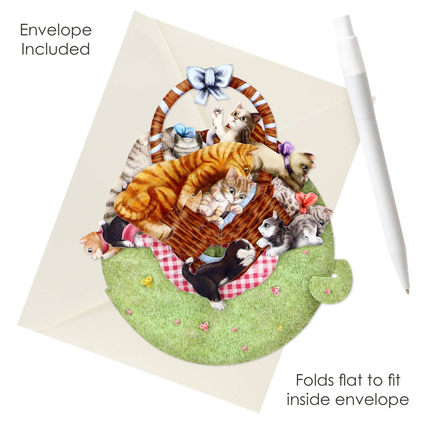 
                  
                    Basket of Kittens 3D Greeting Card
                  
                