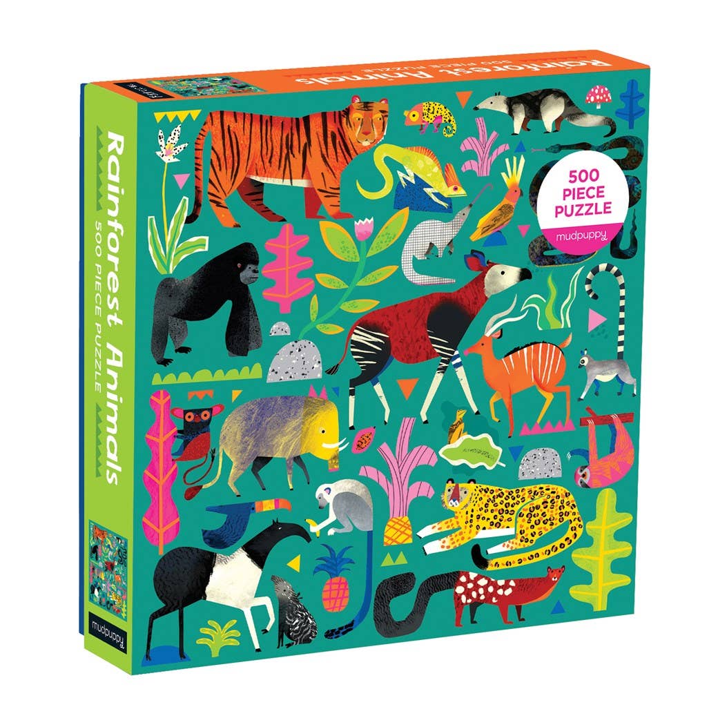 
                  
                    Rainforest Animals 500 Piece Family Puzzle by Galison
                  
                