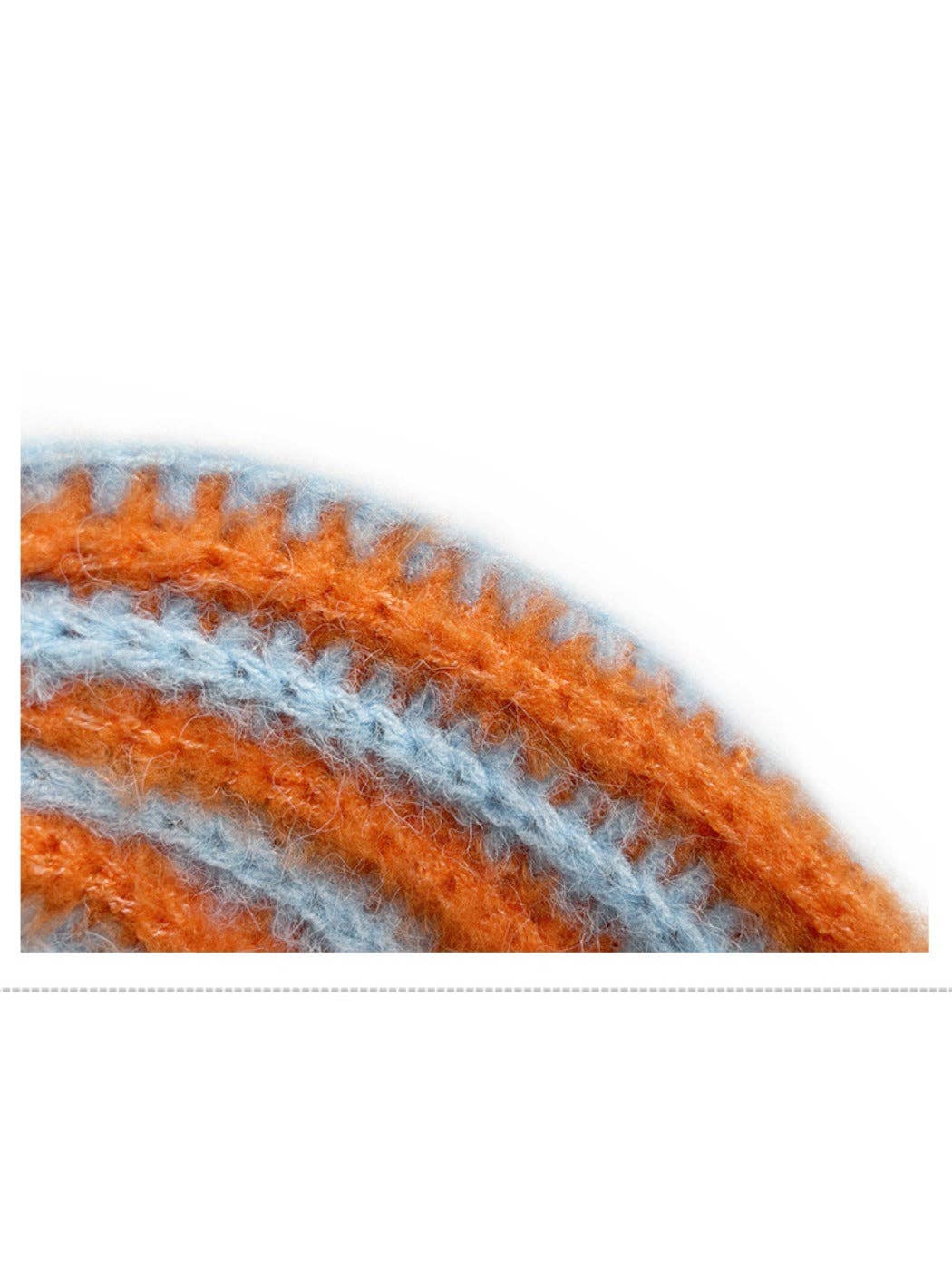 
                  
                    Two-Tone Striped Knit Beanie
                  
                