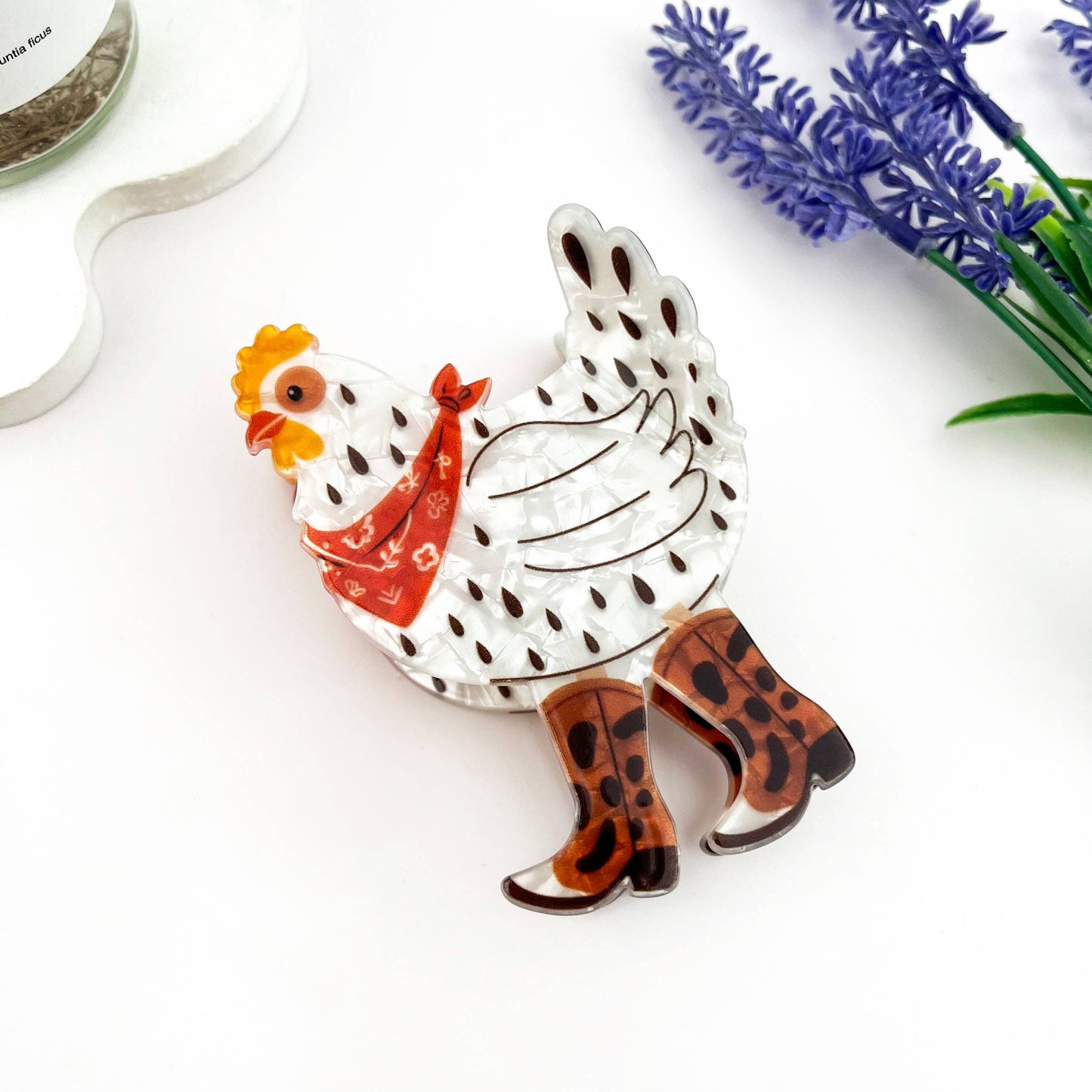
                  
                    Cowboy Chicken Hair Claw
                  
                