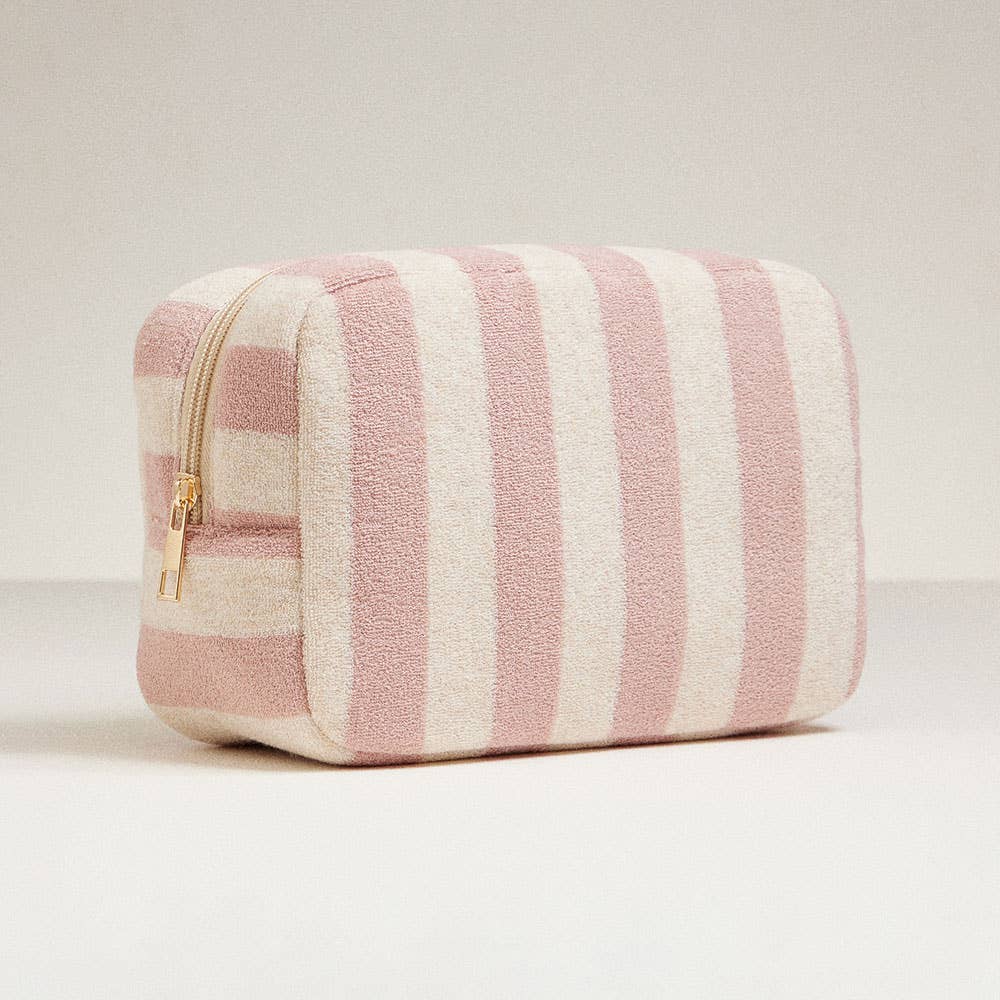 
                  
                    Cotton Terry Cabana Striped Zip Pouch
                  
                