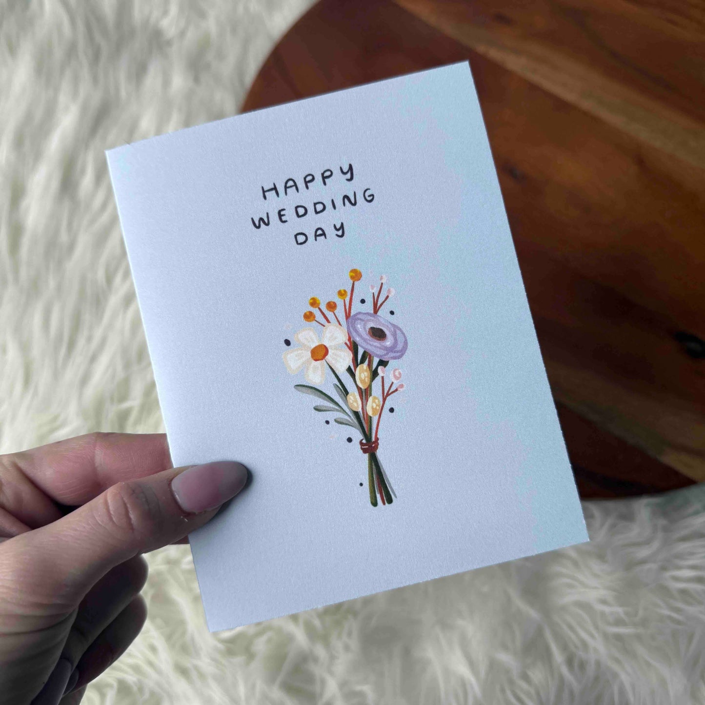
                  
                    Happy Wedding Day Bouquet Card
                  
                