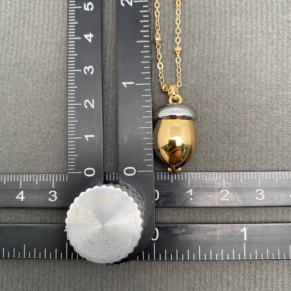 
                  
                    Hidden Squirrel Acorn Locket Charm Necklace
                  
                