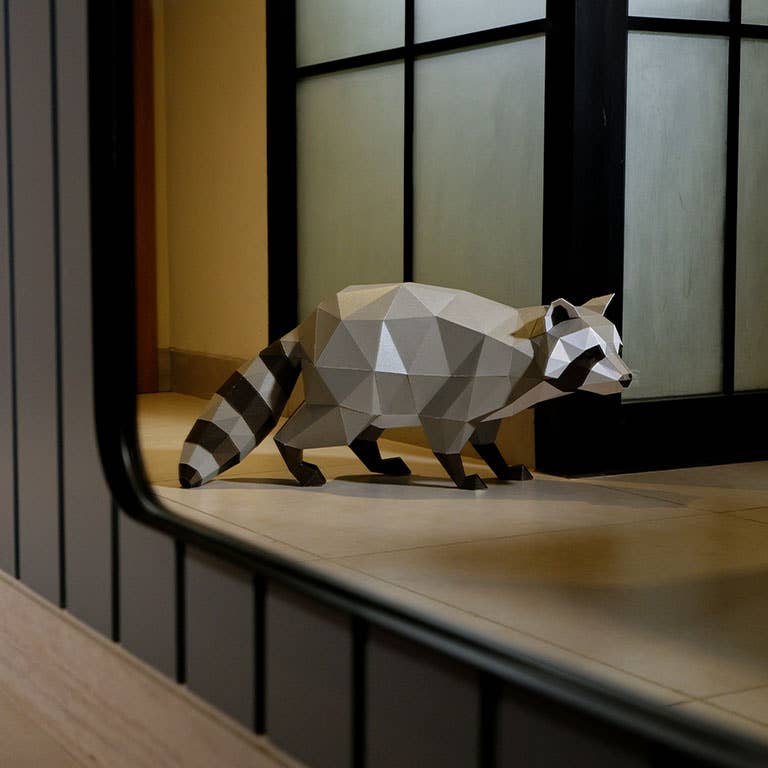 
                  
                    Raccoon 3D Kirigami Model
                  
                