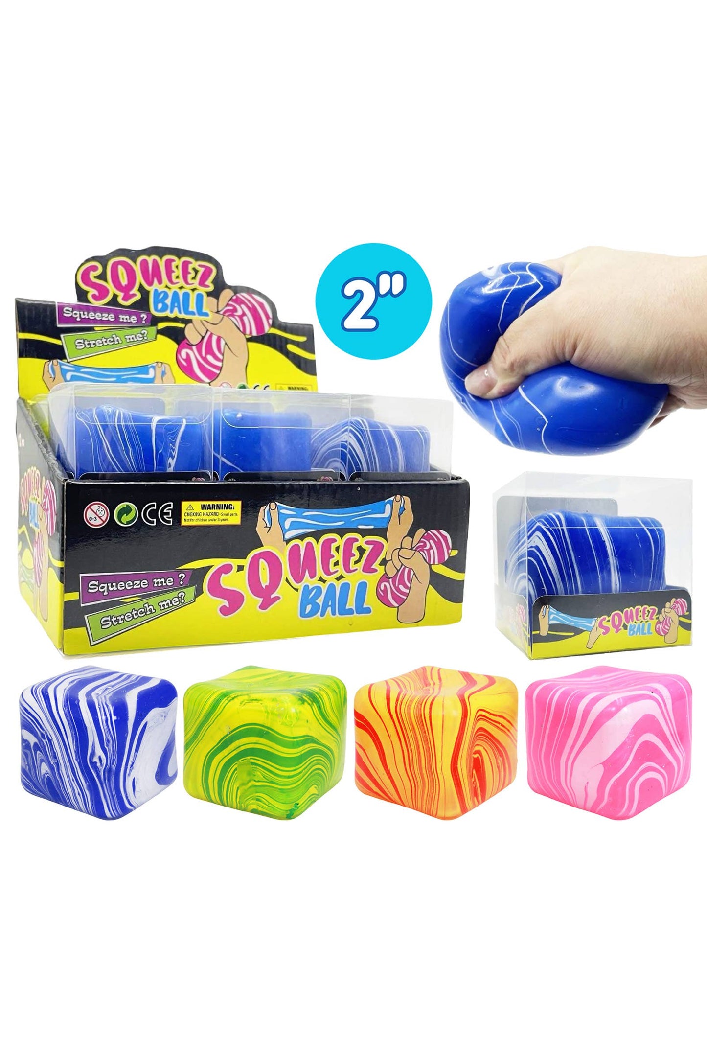 
                  
                    Marbled Putty Filled Cube Squishy
                  
                