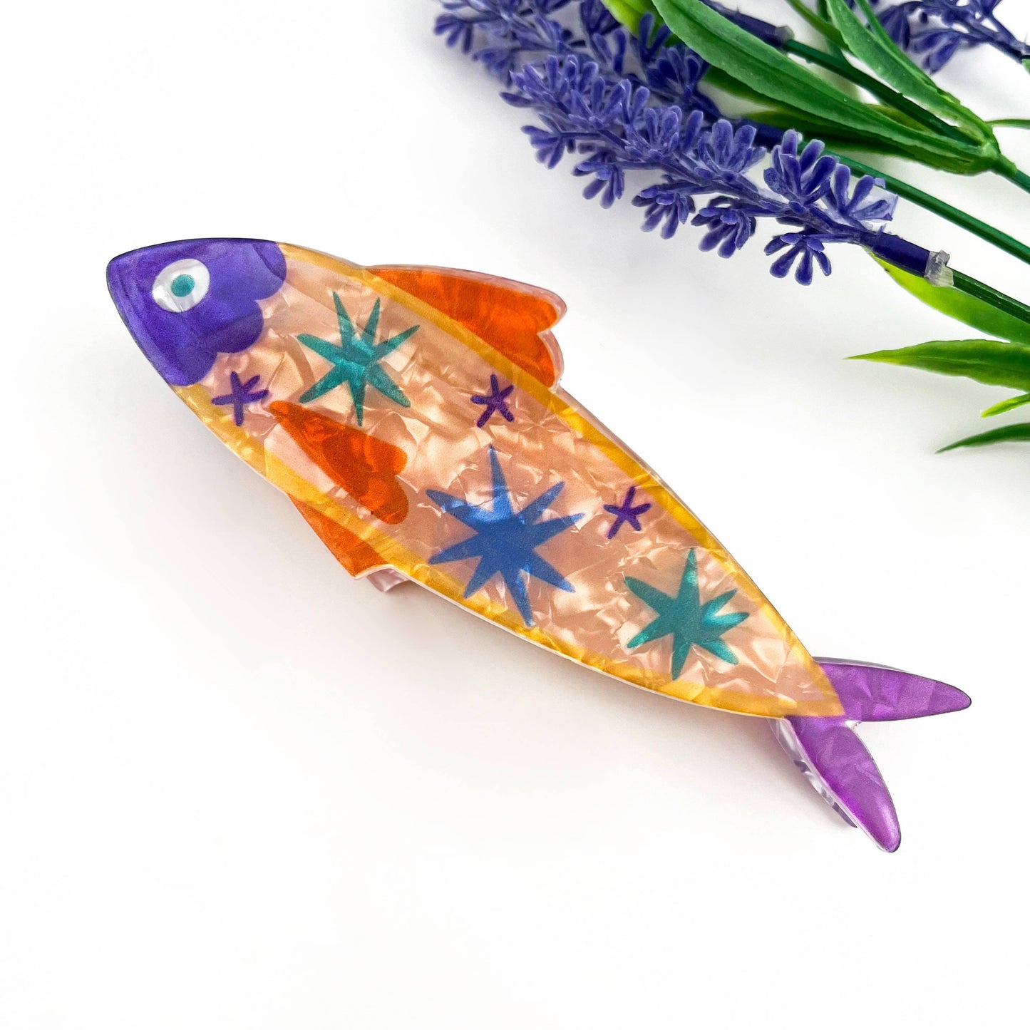 
                  
                    Floral Sardine Acetate Hair Claw
                  
                
