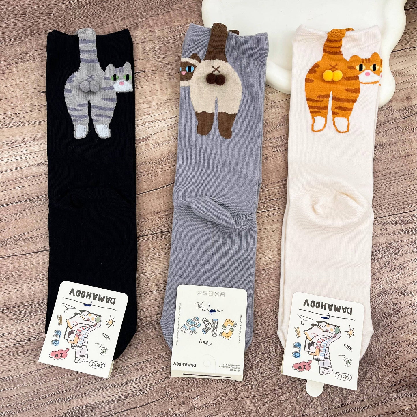 
                  
                    Cat Booty Mid-Calf Socks
                  
                