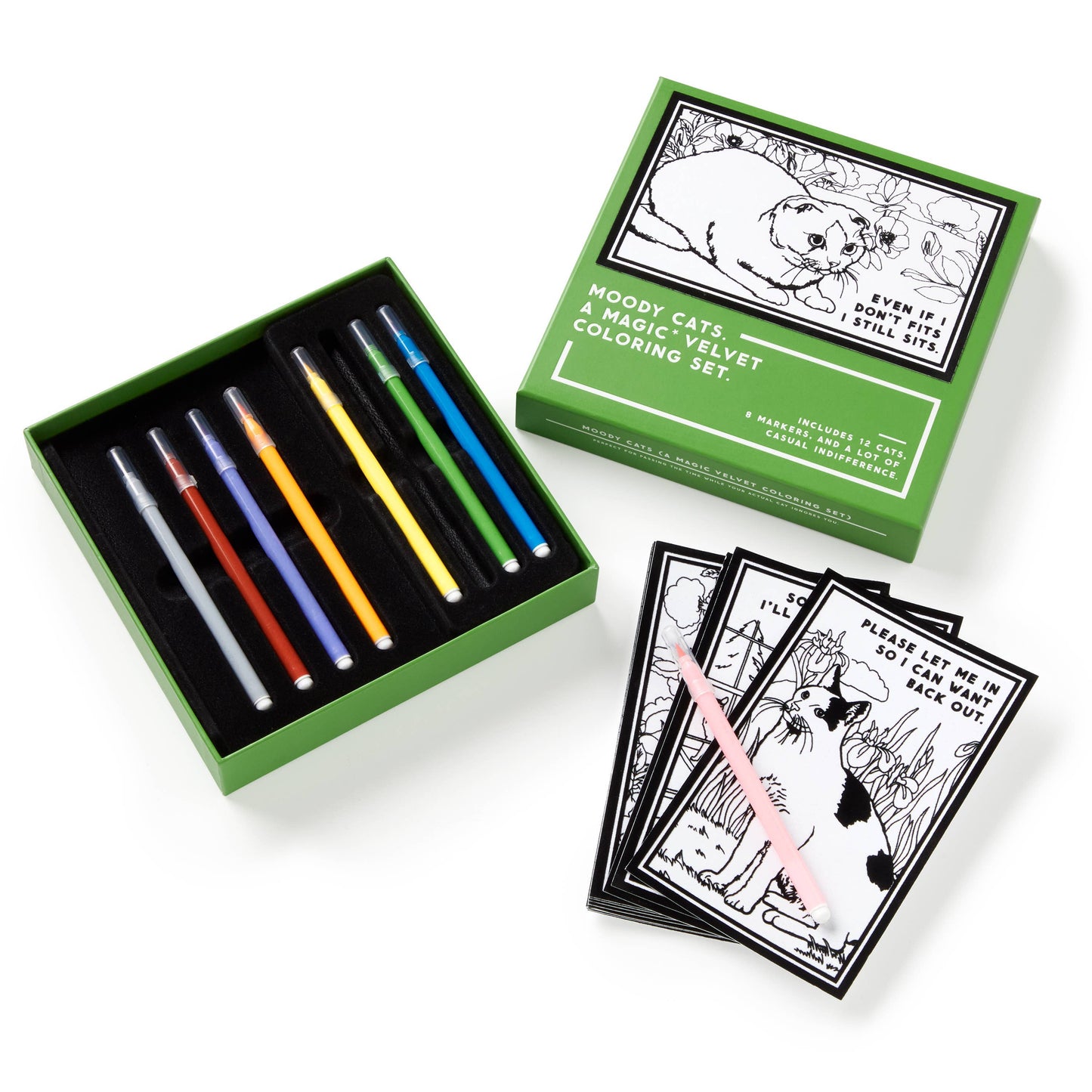 
                  
                    Moody Cats Magic Velvet Coloring Set by Brass Monkey
                  
                