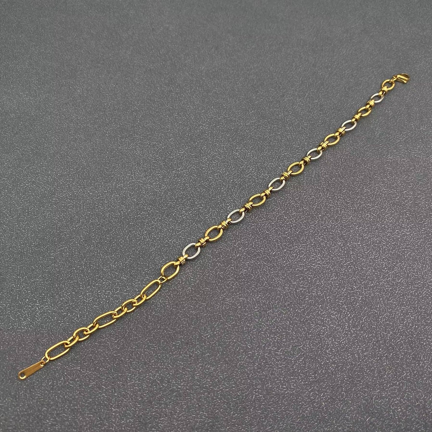 
                  
                    Mixed Metal O-Links Chain Bracelets
                  
                