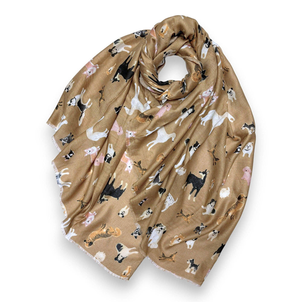Dog Mix Breeds Cotton Blend Scarf